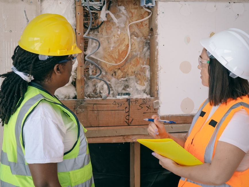 licensed electrical inspector reviewing conduit and wiring installations